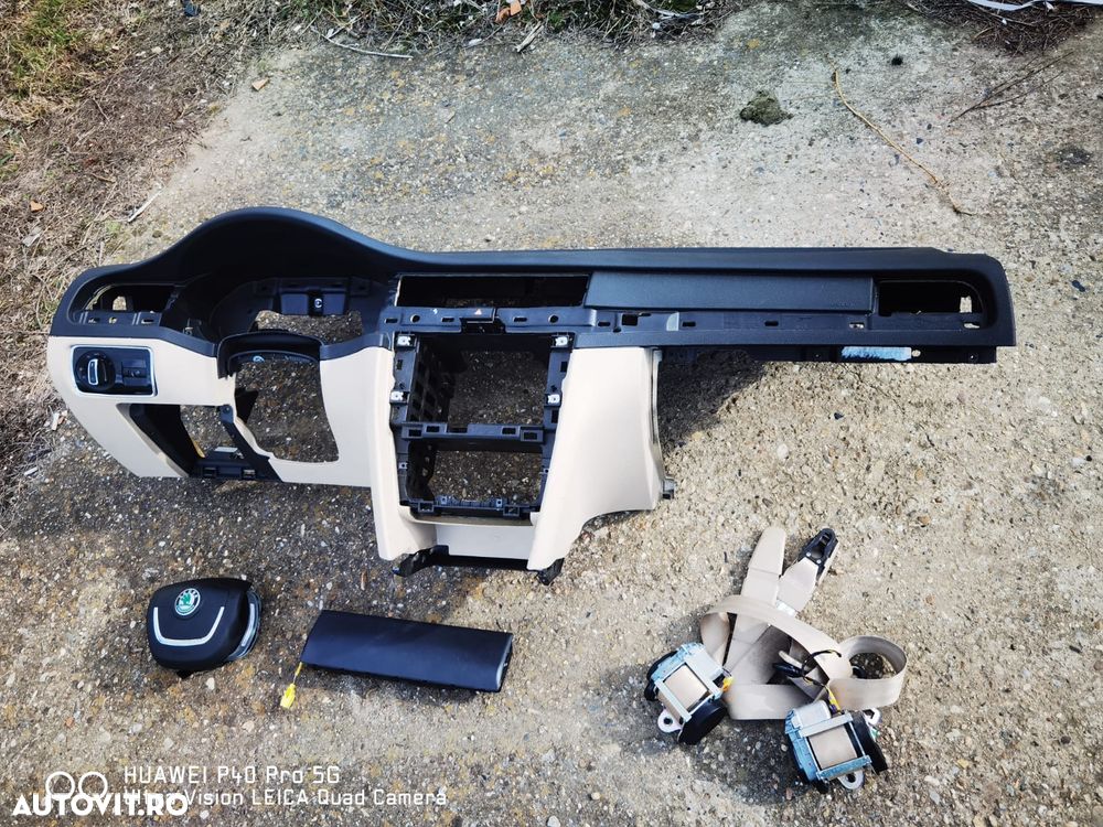 Kit Airbag si plansa bord SKODA SUPERB 2 an 2008-2013 - 8