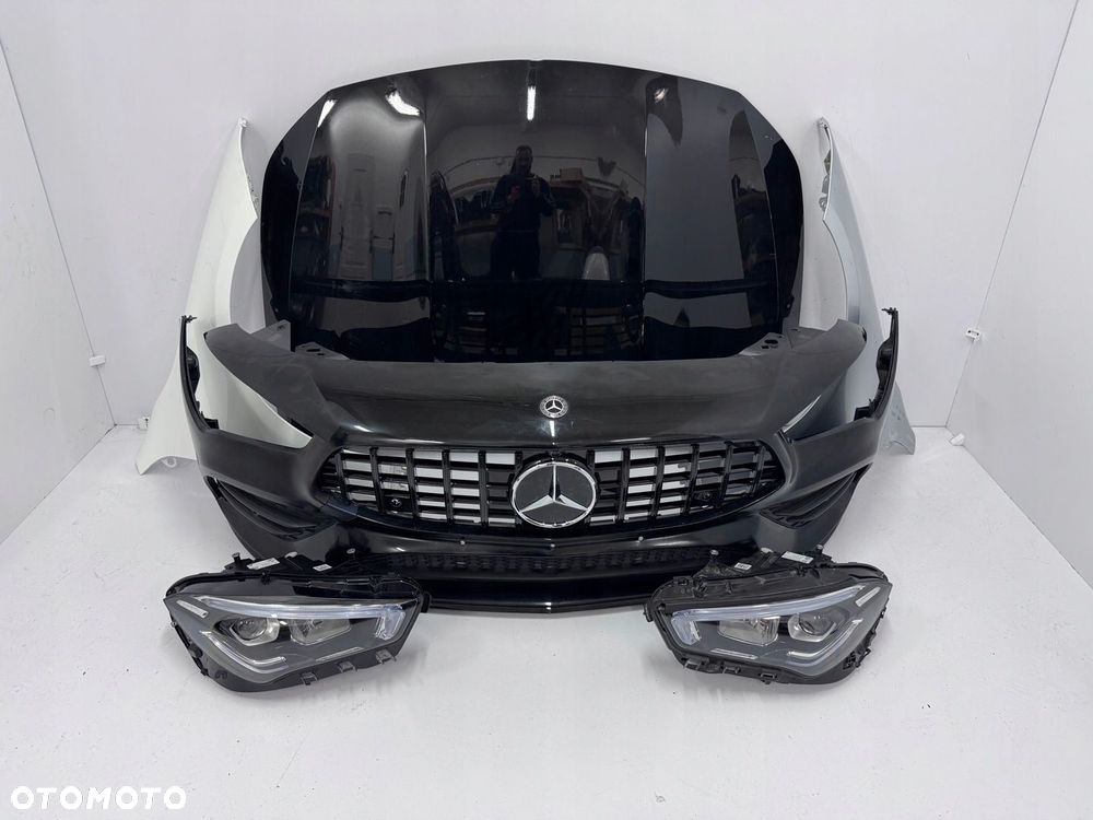 PRZÓD MERCEDES CLA C118 W118 A118 AMG ZDERZAK MASKA BŁOTNIKI LAMPY - 1