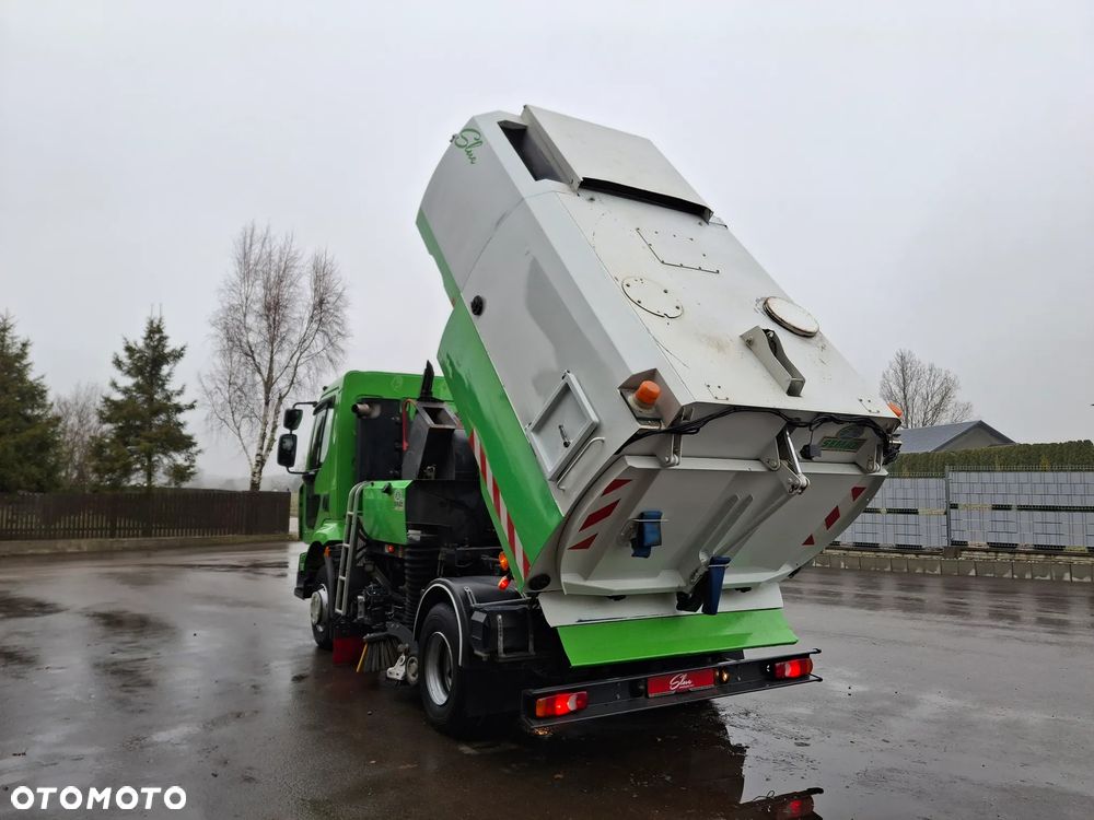 Renault Midlum 220 Zamiatarka Johnston SEMAT Szczotki L/R Obie Strony Dodatkowy SIlnik W Zabudowie Klimatyzacja EUnited PM10 - 14