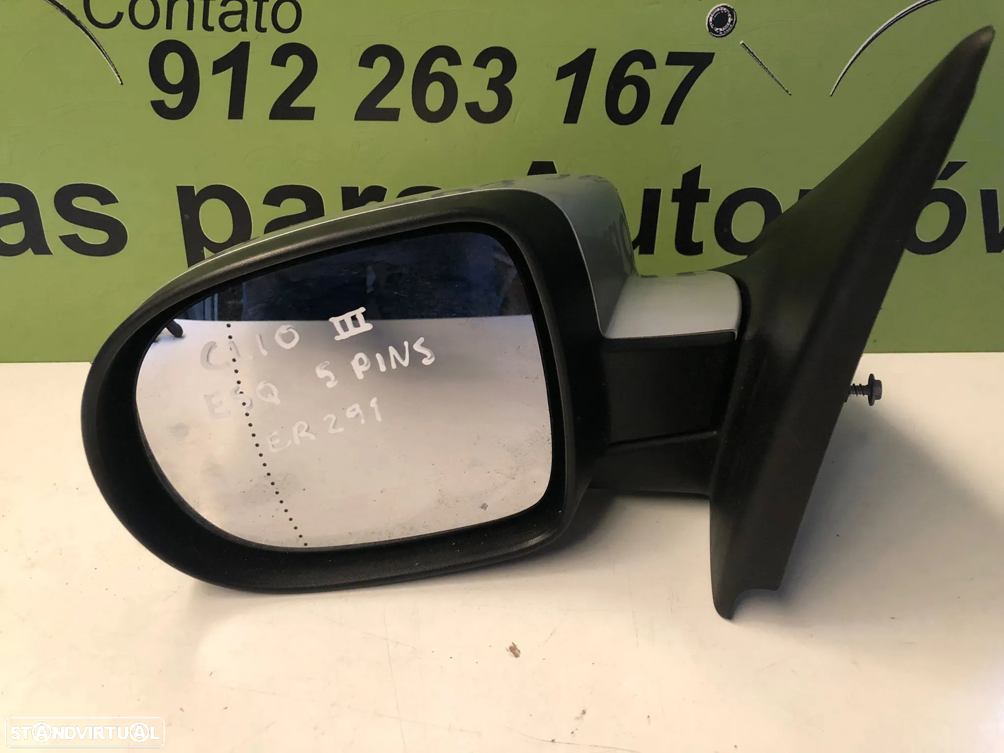 RENAULT CLIO III 3 ESPELHO RETROVISOR ESQUERDO - ER291 - 4