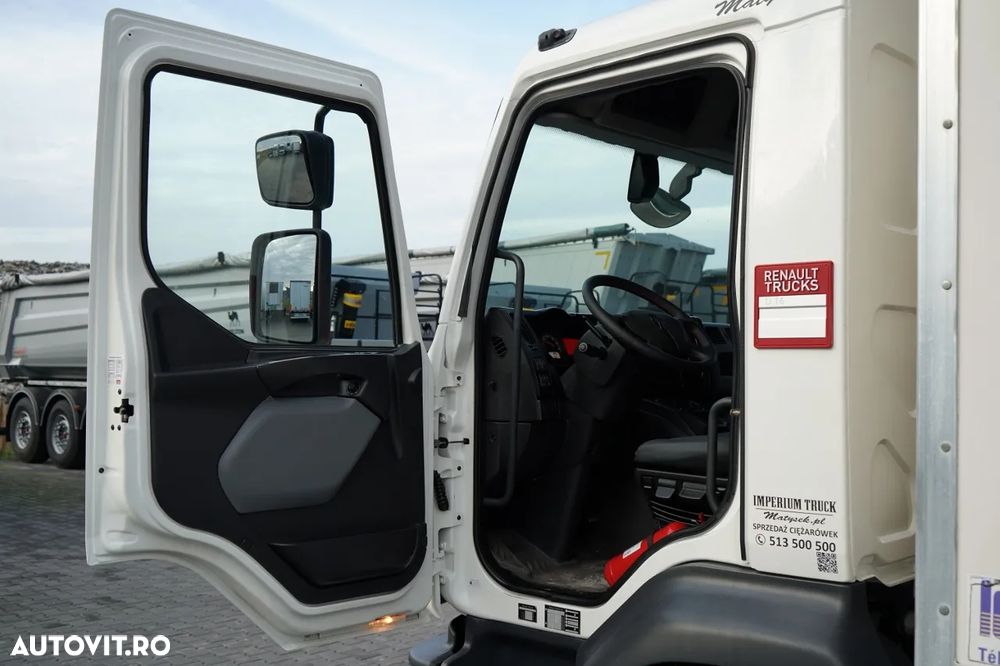 Renault D 210 / 4x2 / CONTAINER / 8,6 M / PODEA RESISTENTĂ / ELEVATOR DHOLLANDIA - 25