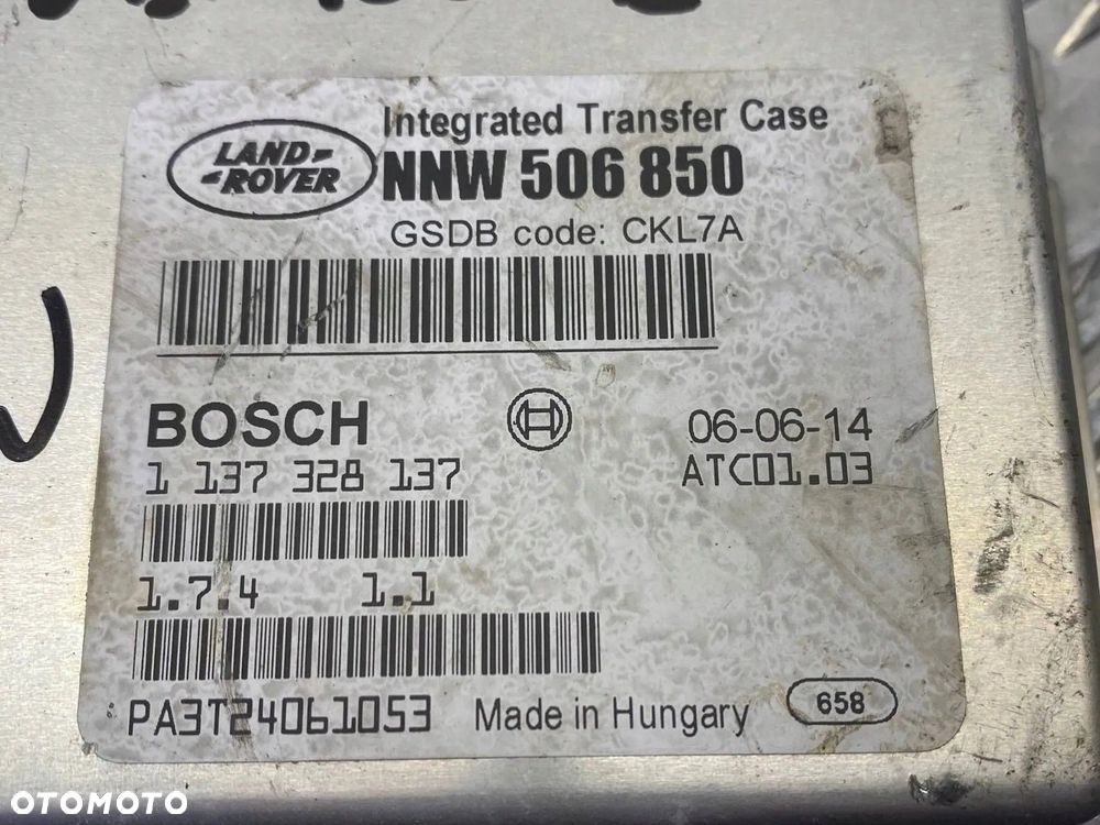 MODUŁ STEROWNIK SKRZYNI BIEGÓW RANGE ROVER DISCOVERY NNW506850 - 11