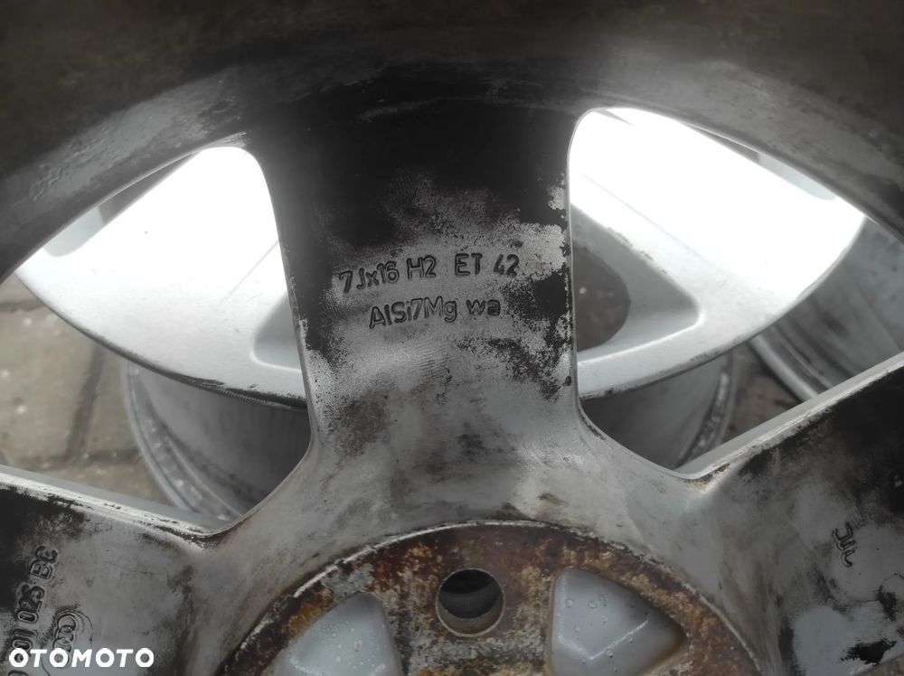 FELGI ALUMNIOWE ALUFELGI FELGI KOŁA 5X112 7J R16 ET42 8E0601025BC AUDI A3 8P A4 B6 B7 VW CADDY TOURAN PASSAT B5 B6 B7 EOS SIROCCO GOLF 5 6 KOMBI JETTA PLUS SEAT LEON 2 ALTEA TOLEDO 3 ALTEA XL SKODA OCTAVIA 2 SUPERB 1 2 WYSYŁKA !!!! - 5