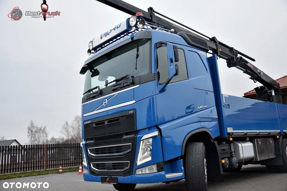 Volvo FH 540 / 6X2 / CAŁY NA PODUSZKACH /  OŚ SKRĘTNA PODNOSZONA  / HDS HIAB K177 PRO / ROTATOR / SKRZYNIA 6,7 M  / - 7