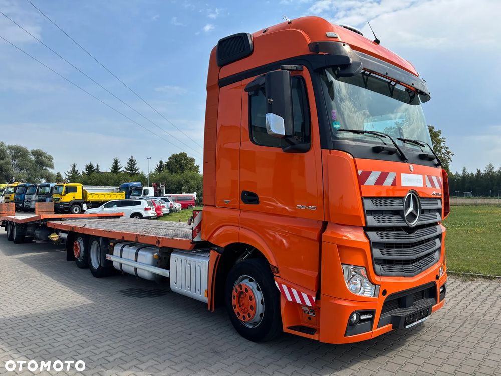 Mercedes-Benz Actros 2645 6x2 kabina Big Space, SOLO STAR z przyczepą POLKON zestaw niskopodwoziowy , laweta , autoholowanie, transport pojazdów , transport maszyn, pojazd do transortu słomy, mega, lowdeck, cały na poduszkach w bardzo dobrym stanie z Niemiec - 4