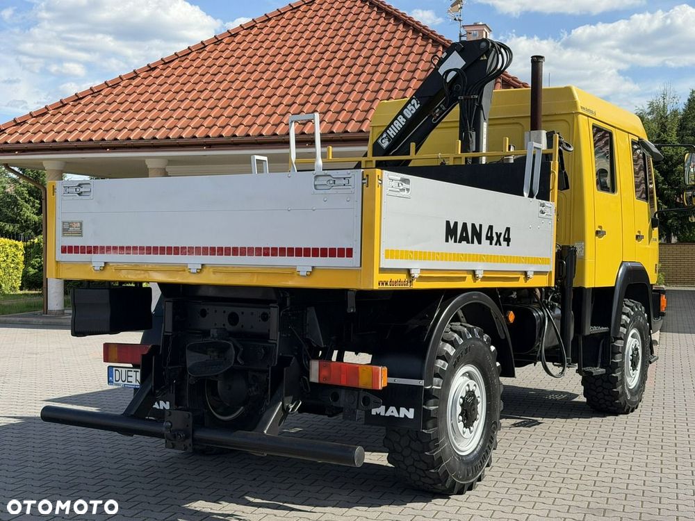 MAN LE 180C 4x4 DOKA 4.6/180KM Skrzyniowy + HDS Hiab 052-2 - 20