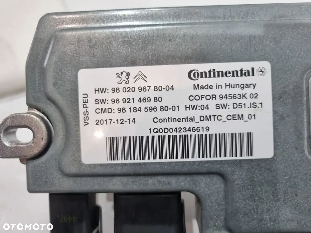 PEUGEOT 508 II CITROEN C4 PICASSO II EXPERT III JUMPY MODUŁ START STOP Z KONDENSATOREM 9802096780 9801739380 9692146980 - 6