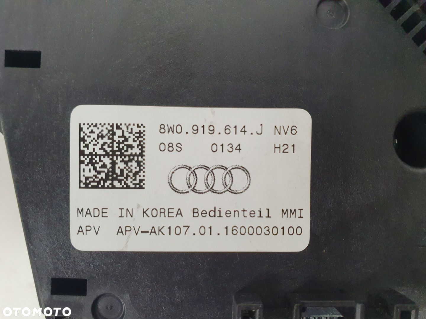 AUDI A4 A5 B9 8W PANEL STEROWANIA MMI 8W0919614J - 3