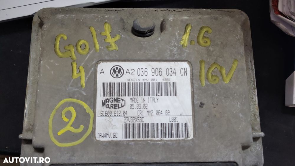 Calculator motor, cod 036906034CN, VW Golf 4 (1J1) 1.6 16V benz, AZD - 1