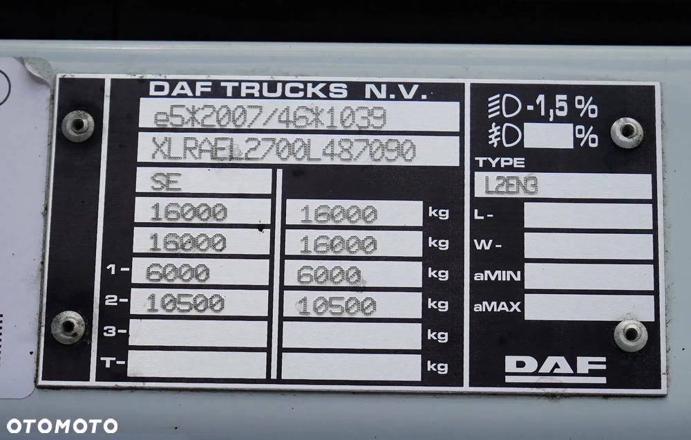 DAF / LF / 260 / EURO 6 / ACC / IZOTERMA + WINDA / 18 PALET / ŁAD. 7 700 KG - 11