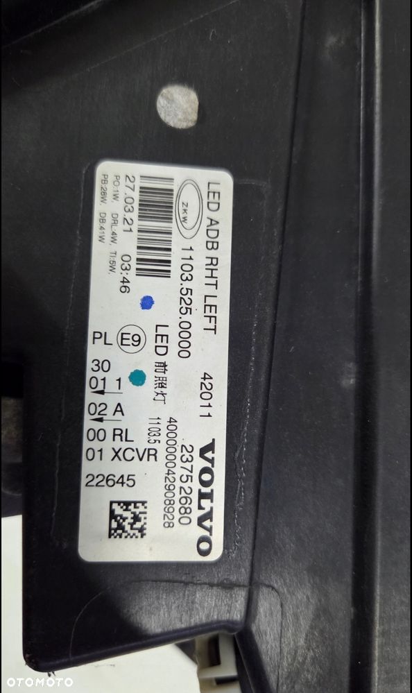 lampa przednia reflektor full led lewa volvo fh5 23752680 - 4