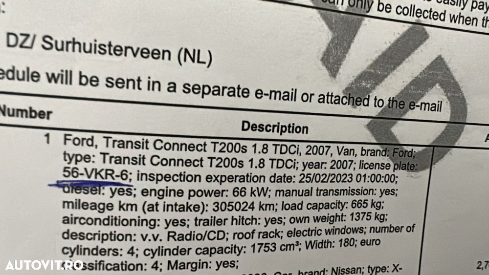 Ford TRANZIT CONNECT pentru piese - 4