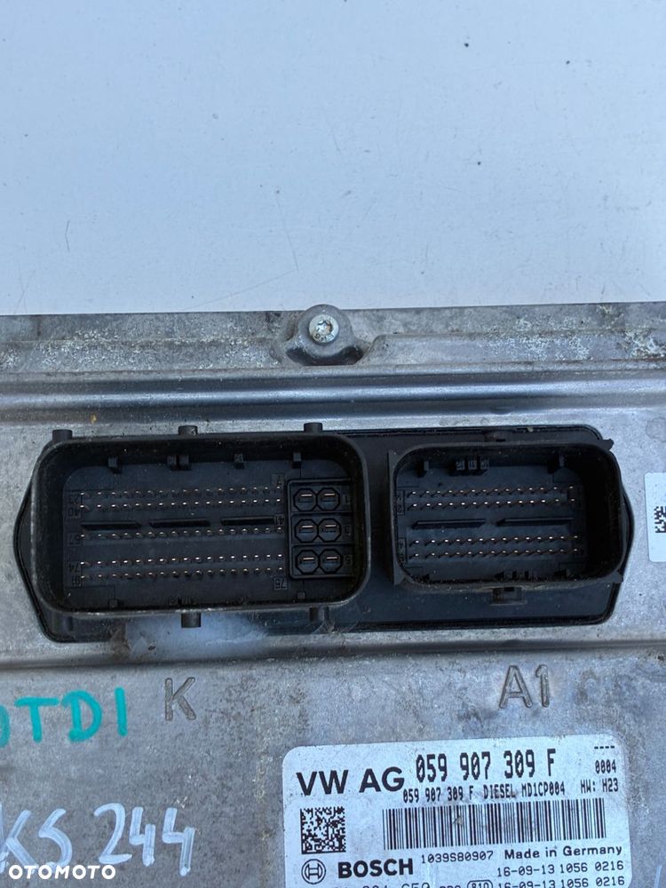 AUDI 3.0TDI KOMPUTER  STEROWNIK  SILNIKA ECU 059907309F - 4
