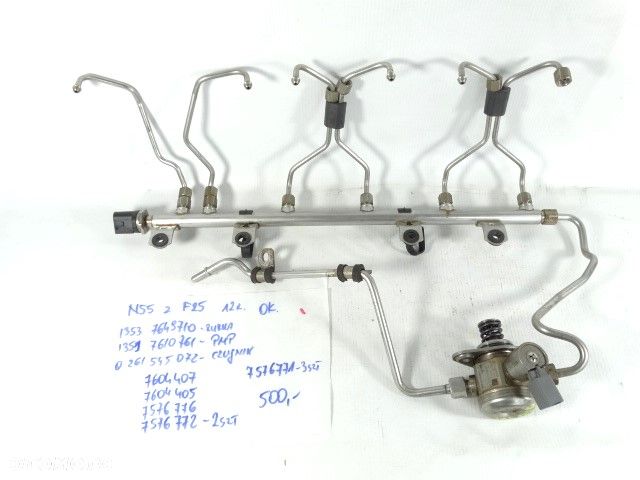 BMW X3 F25 N55 Układ Paliwowy Zestaw Rurka Czujnik Pompa Przewód BMW X5 E70N X6 E71 1 E82 E88 X1 E84 3 E90 7 F01 F02 6 F06 5 F07 F10 F11 6 F12 F13 X5 F15 X6 F16 X3 F25 X4 F26 3 F30 F31 4 F32 F33 3 F34 M2 F87 135i 335i 335xi 740i 740Li 740Lix 640i 640iX 535i 535iX 640i 640iX 235i 235iX 435i 535iX 13537649710 7649710 13517610761 7610761 0261545072 13647604407 7604407 13647604405 7604405 13537576776 7576776 13537576772 7576772 13537576771 7576771 - 1