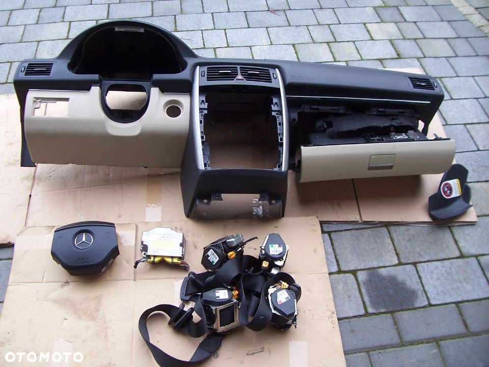 MERCEDES B KLASA W245 08-11 FL DESKA PODUSZKI DOL BEZOWY ORYGINL KOMPL. EU