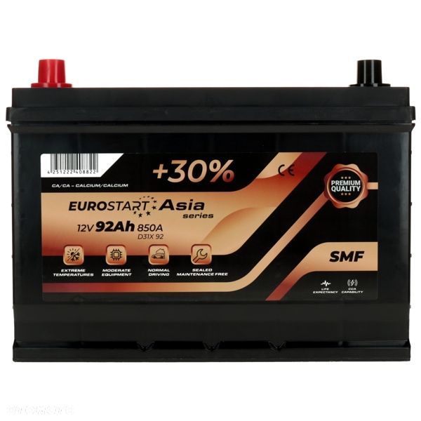 Akumulator Eurostart Asia Series 92Ah/850A L Japan D31X - 3