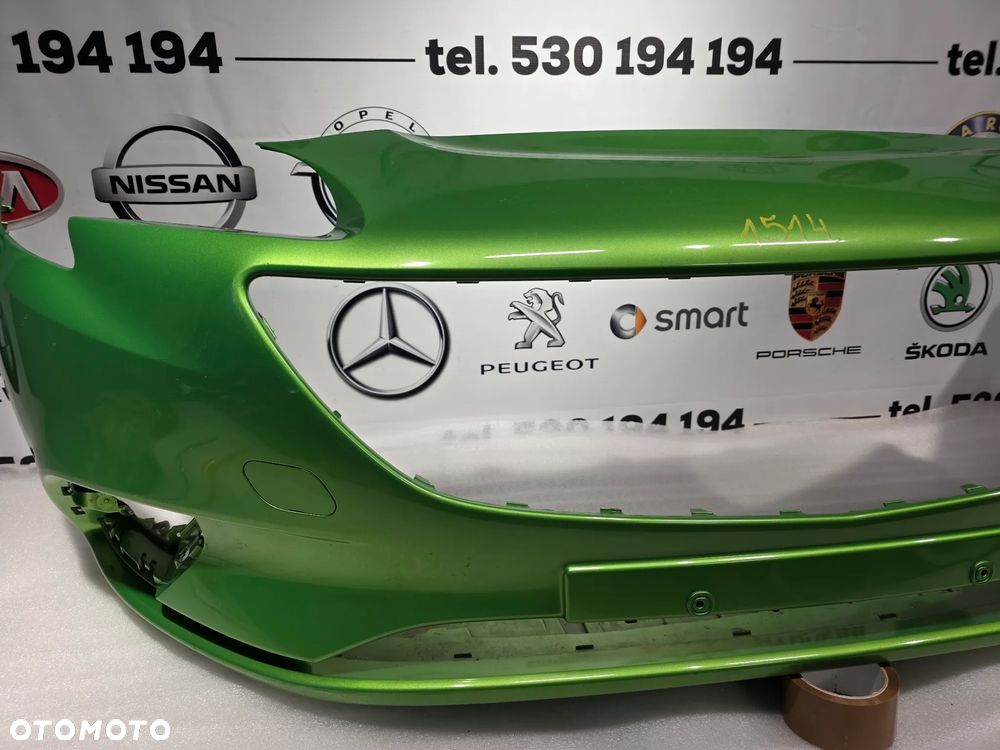 OPEL CORSA E 14- ZDERZAK PRZEDNI PRZÓD , NR 39003567 , KOLOR ZIELONY METALIK , NR AUKCJI NZ1514 - 11