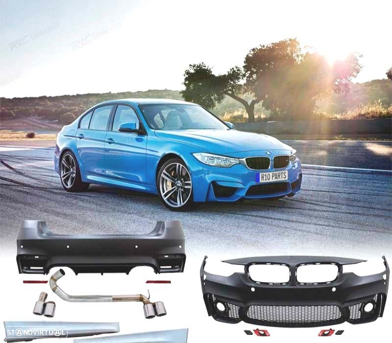 KIT CARROÇARIA BMW F30 LOOK M3 PDC - 1