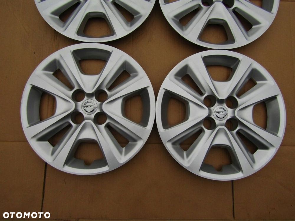 4x Kołpaki Strukturalne 15 Opel Corsa D E Adam Meriva Karl 4x100 / oryginał - 6