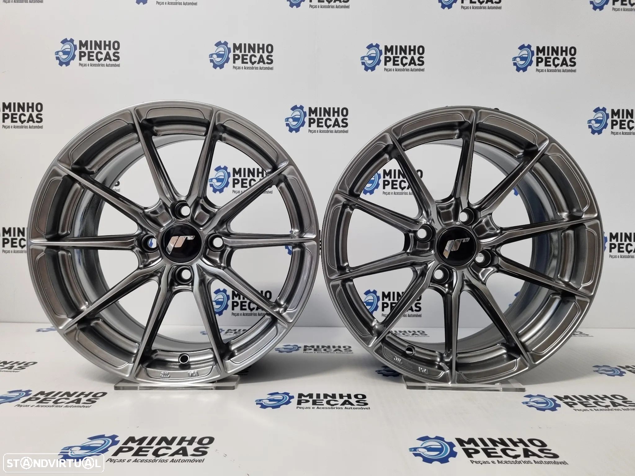 Jantes Japan Racing (JR37) em 15 (4x100) Hyper Black - 1
