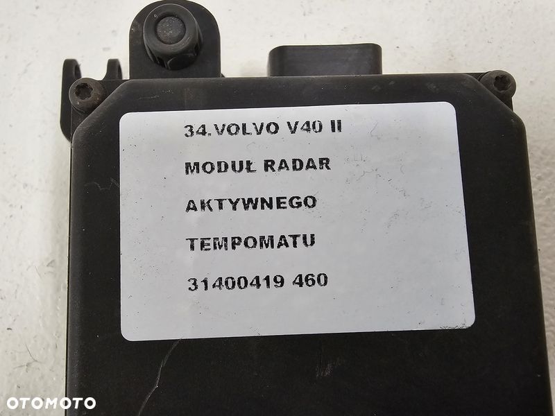 volvo v40 2 ii moduł radar aktywneo tempomatu 31400419 - 4