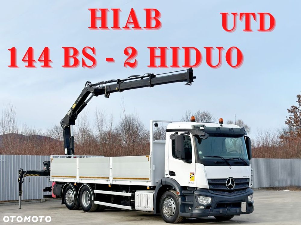 Mercedes-Benz ANTOS 2540 + HIAB 144 BS - 2 HIDUO + PILOT * STAN BDB * - 1