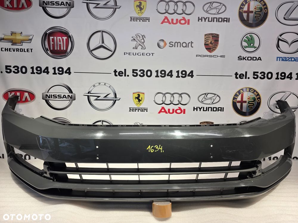 VW PASSAT B8 3G0 14- ZDERZAK PRZEDNI PRZÓD , BEZ PDC I BEZ SPRYSKÓW + OSŁONA POD ZDERZAK , NR 3G0807221 , NR AUKCJI NZ1634 !!! - 1