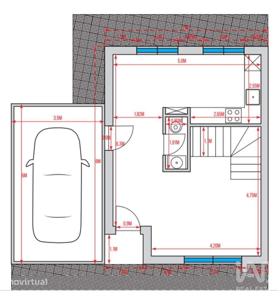 Casa / Villa T2 em Lijó de 96,00 m2 - Grande imagem: 5/17