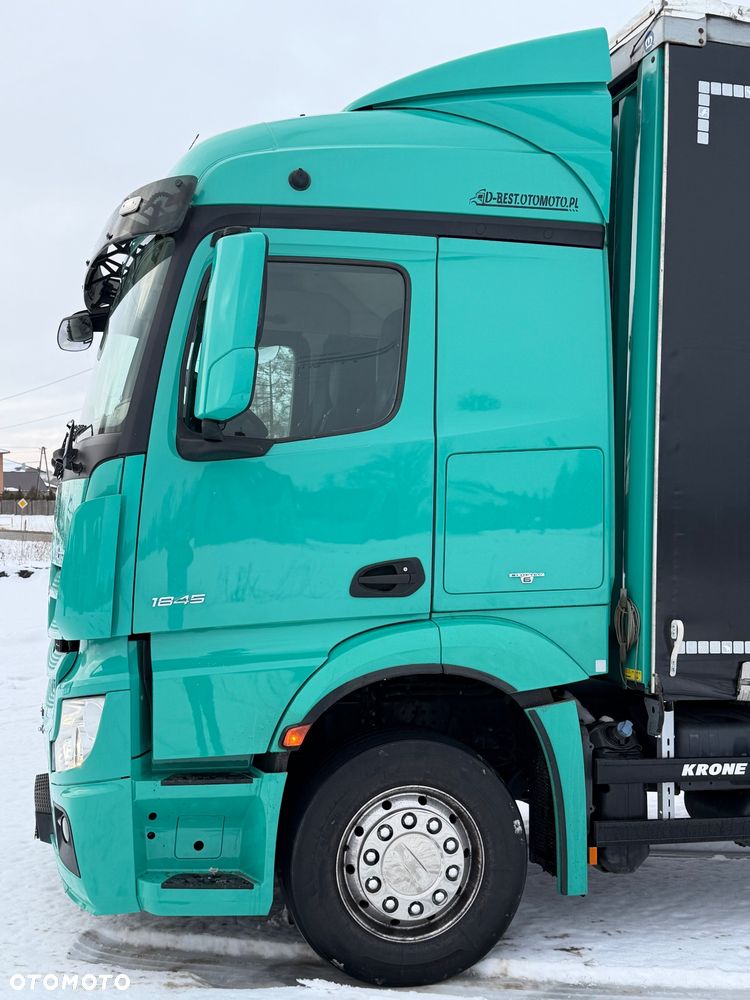 Mercedes-Benz ACTROS 1845 / FIRANKA / 18 EUROPALET / ALUSY / 8 000 KG ŁADOWNOŚCI / 2018 ROK / SPROWADZONY / AUTOMAT / SYPIALKA / EURO 6 - 6