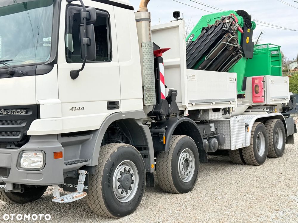 Mercedes-Benz * Mercedes 8x6  Actros 4144 * HDS Palfinger 150002 + FLY JIB PJ 170 * Dźwig * 40 TON * Wyciągarka * 35 Metrów * Kosz * - 5