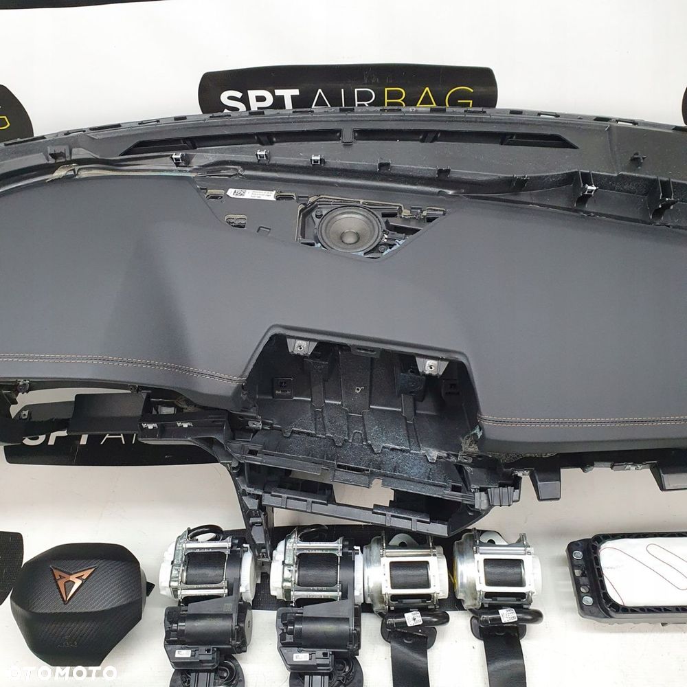 CUPRA FORMENTOR DESKA ROZDZIELCZA KONSOLA KOKPIT PULPIT PODUSZKI AIRBAG AIR BAG PASY KIT SET - 3