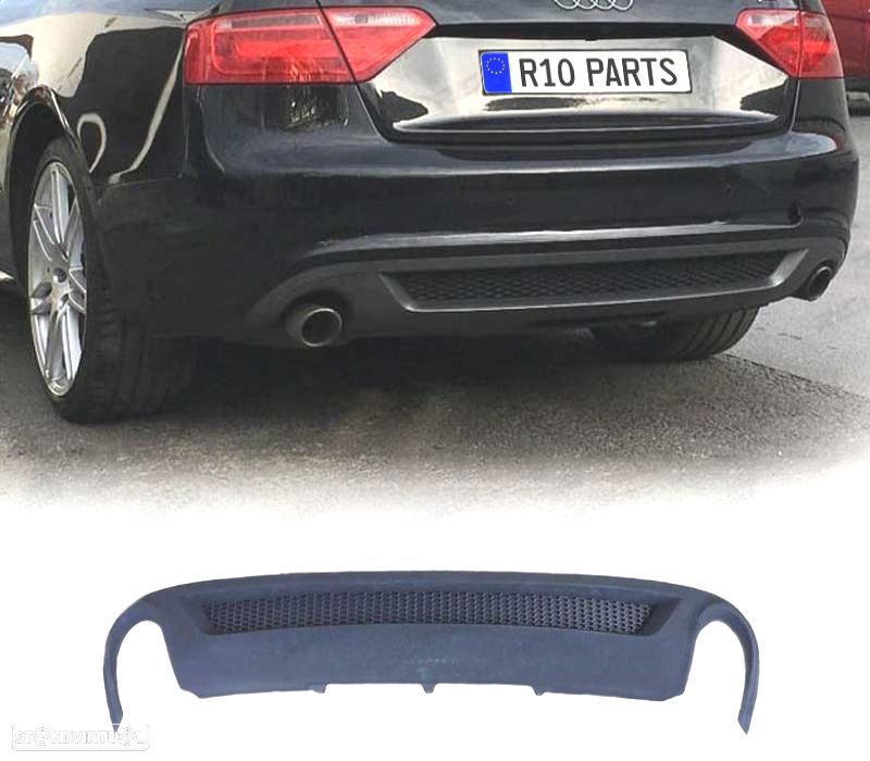 DIFUSOR TRASEIRO AUDI A5 COUPE 07-11 LOOK S-LINE - 2