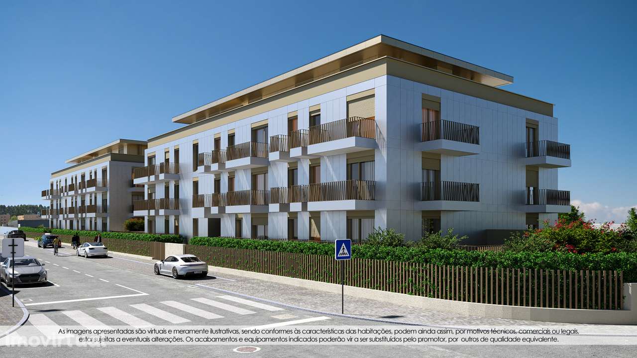 T2 Novo c/ Lugar de Garagem em Arcozelo - Grande imagem: 4/43