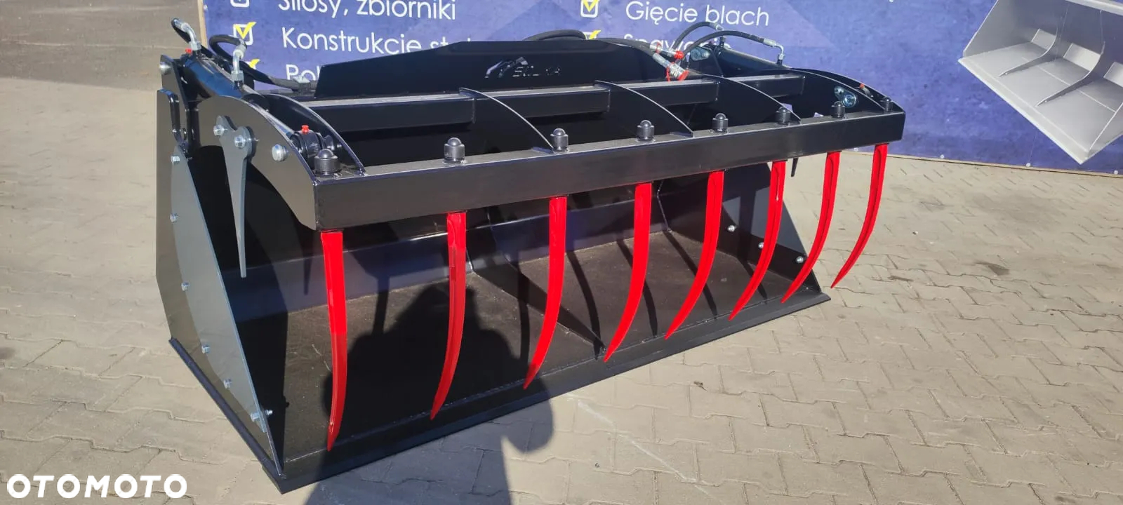 RATY! Łyżko-krokodyl wzmocniony, 220 cm, do tura, mocowanie euro, Mailleux, Faucheux, Weidemann - 5