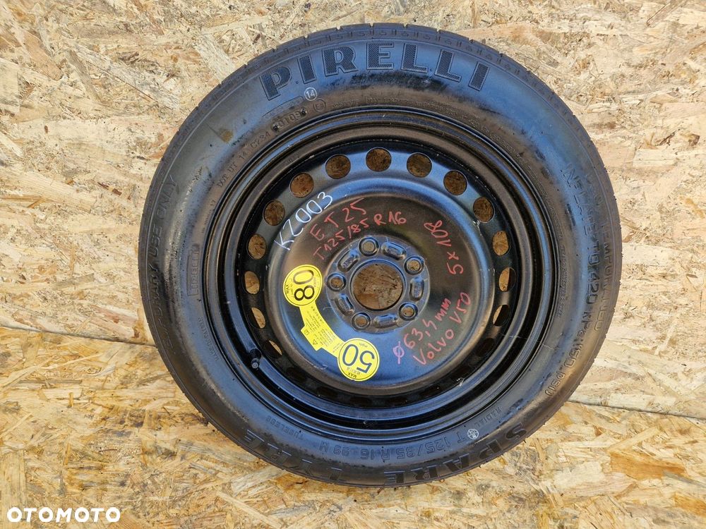 VOLVO V50 KOŁO DOJAZDOWE 125/85 R16 ET25  5X108 F63,4MM - 14