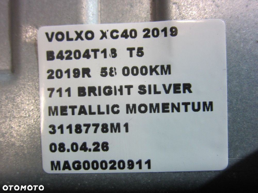 VOLVO XC40 XC 40 PODUSZKA AIRBAG KOLANOWA KIEROWCY KOLANÓWKA 31455402 - 8
