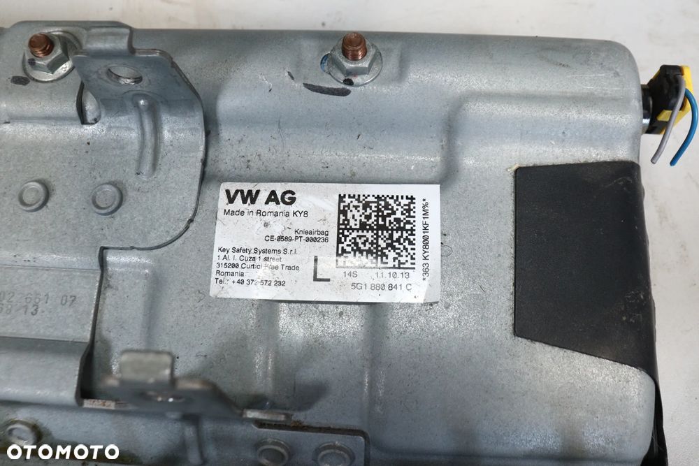 Deska Konsola AIRBAG PASY VW GOLF VII 5G0 (13-) ORYGINAŁ Demontaż - 8