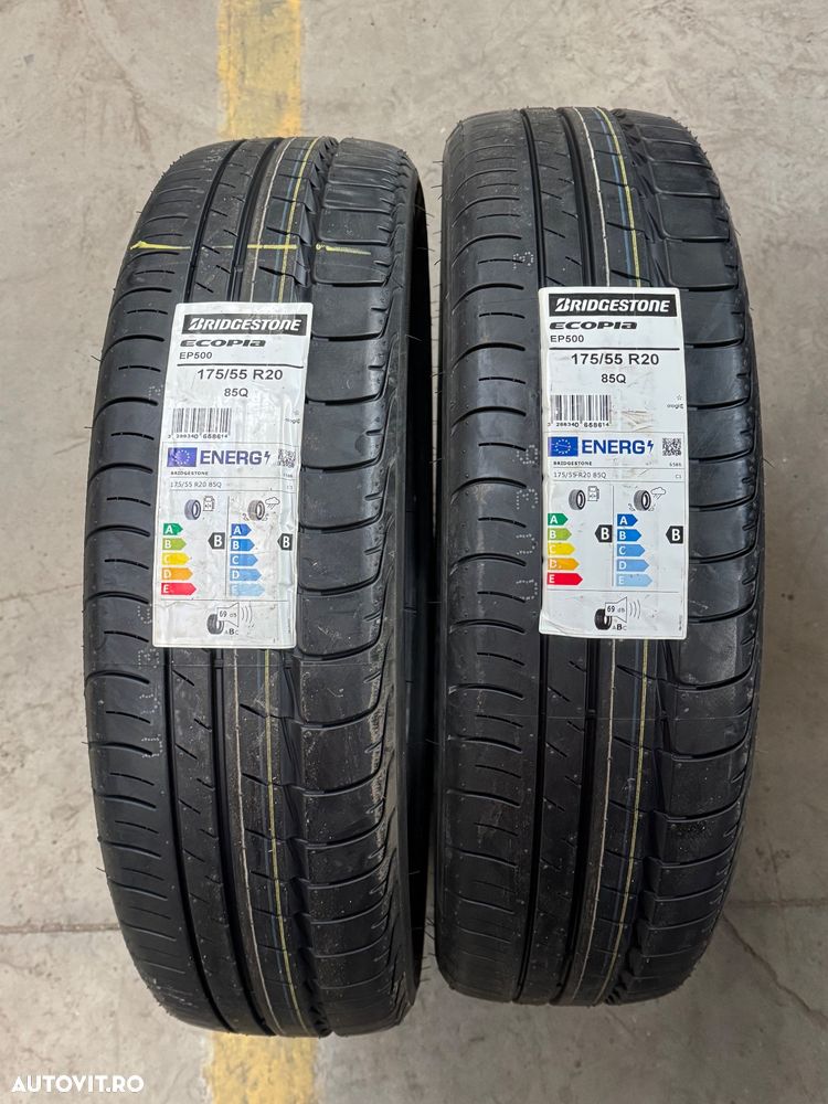 Vând 2 anvelope 175/55/20 bridgestone de vară noi - 1