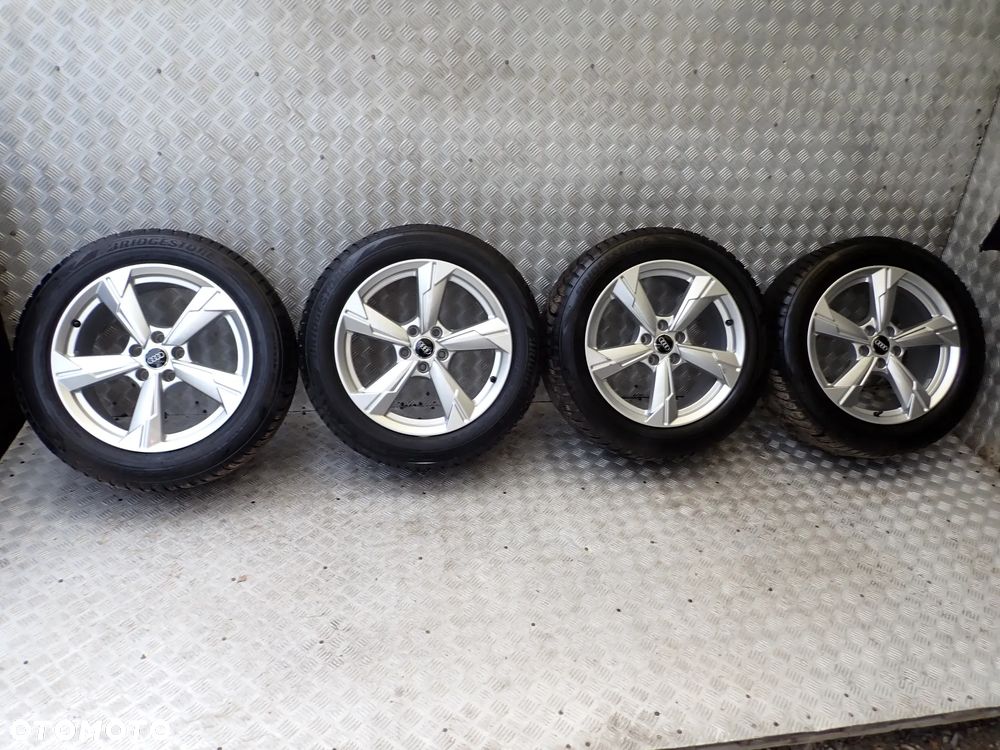 FELGI ALUMINIOWE AUDI 8JX18 ET 39 5X112 4K0601025D NA OPONIE ZIMOWEJ BRIDGESTONE  225/55/18