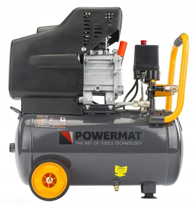 KOMPRESOR OLEJOWY 24L SPRĘŻARKA 8 BAR 206 l/min 230V WYDAJNY - 1