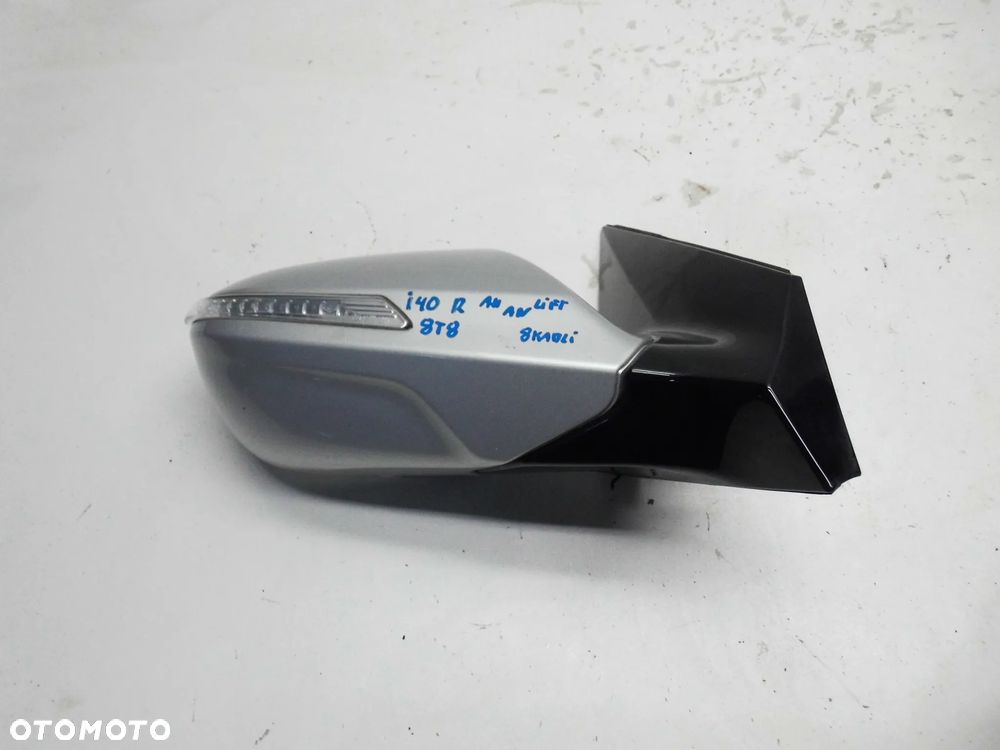 LUSTERKO HYUNDAI I40 LIFT PRAWE PRZEDNIE 8 KABLI SREBRNE T8T ORYGINAŁ