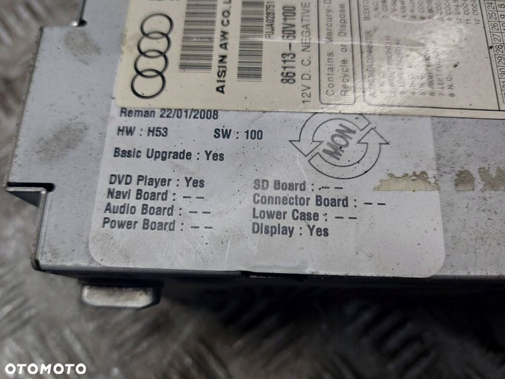 RADIO ODTWARZACZ SAMOCHODOWY AUDI A4 B7 8E0035192CX - 4