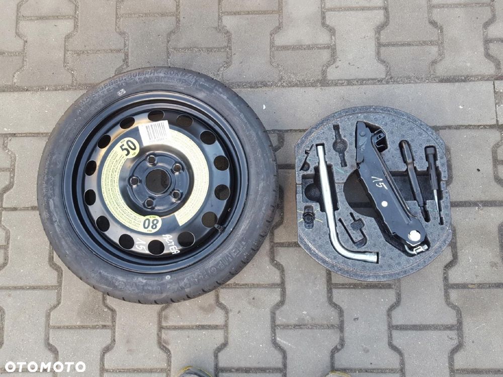 SEAT ALTEA LEON II A3 8P KOŁO DOJAZDOWE 16 5X112 LEWAREK - 1