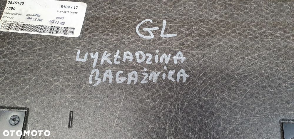 Podłoga wykładzina bagażnika Mercedes GL X166 W166 A1666800046 - 8