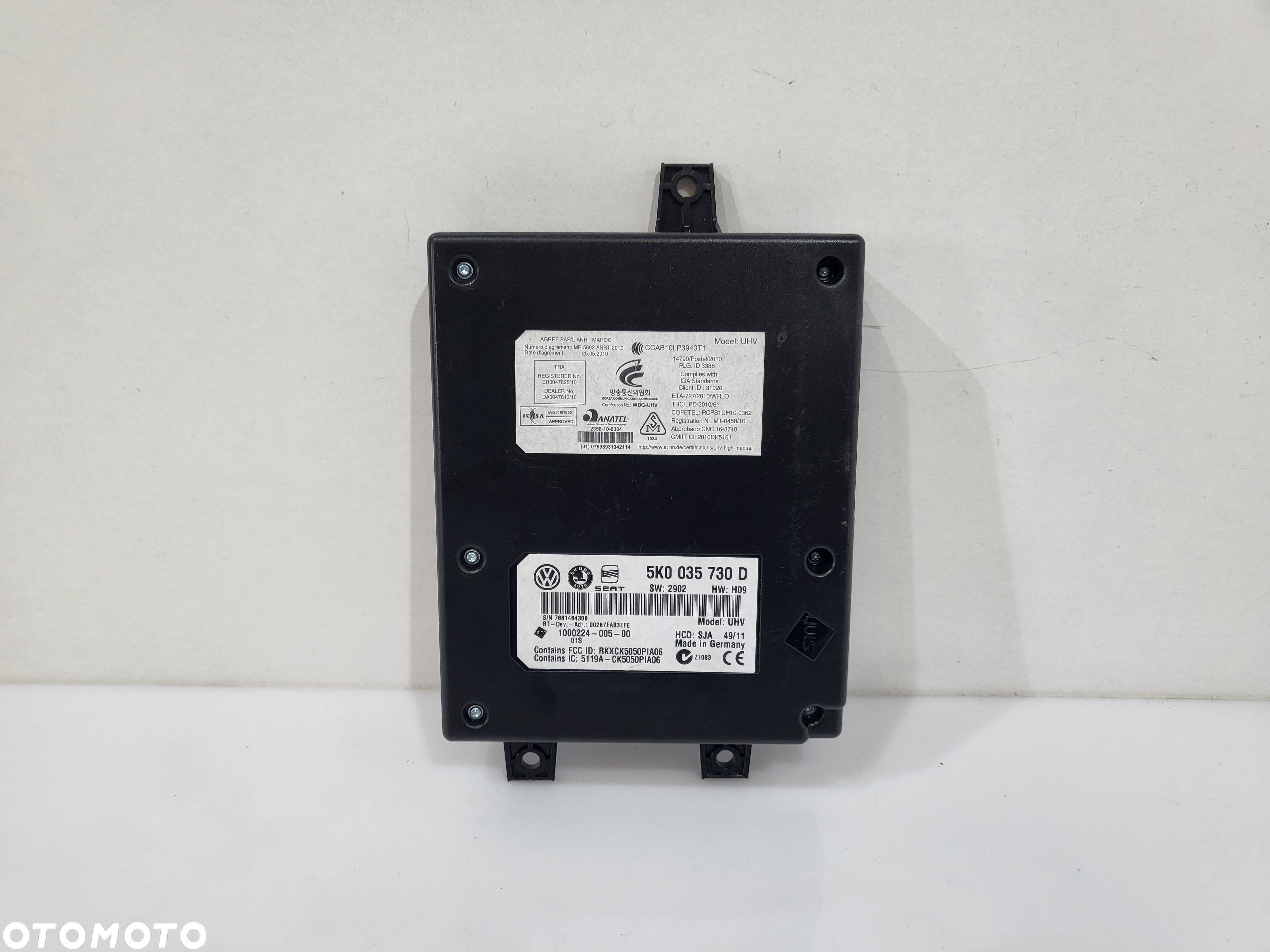 VW PASSAT B7 SKODA MODUŁ BLUETOOTH 5K0035730D - 1