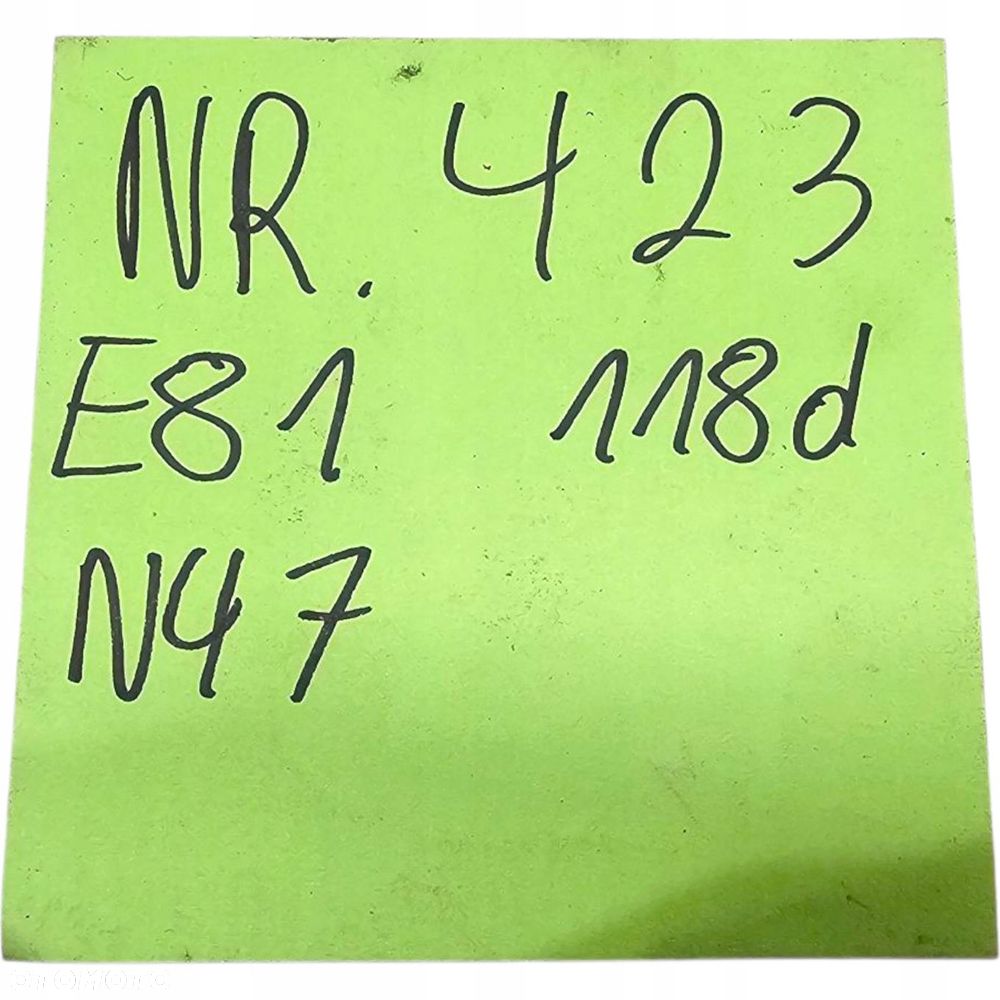 Bmw E81 Zestaw Startowy Komputer Kluczyk Sterownik Cas 118D N47 Nr 423 - 6