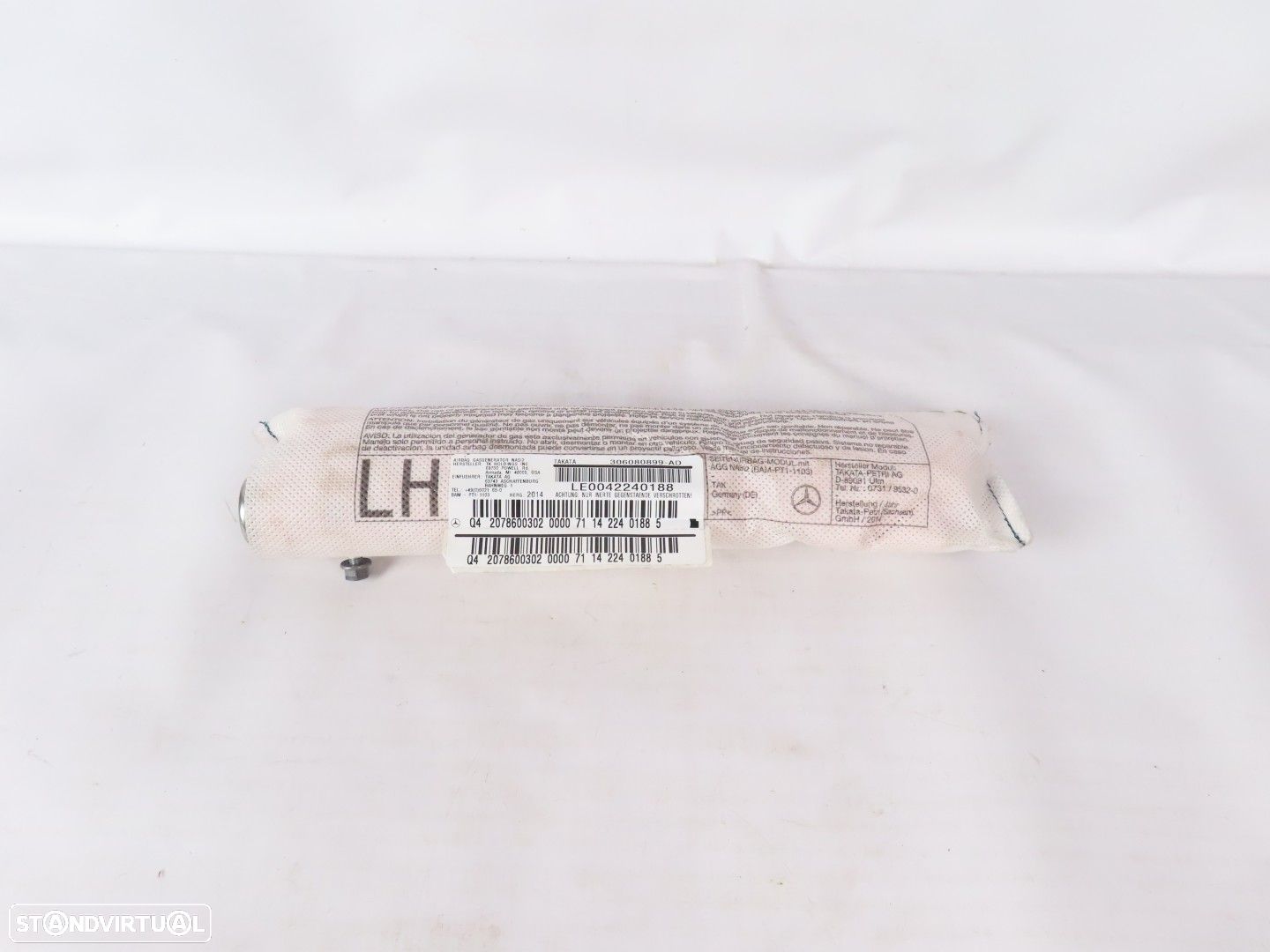 Airbag banco desportivo Esquerdo/Frente Seminovo/ Original MERCEDES-BENZ E-CLASS... - 1