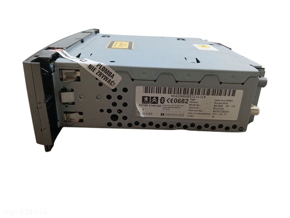 RADIO NAWIGACJA GPS PEUGEOT 308 I T7 LIFT (2011-2013) 1.6 e-HDI 112KM 96751720XH - 5