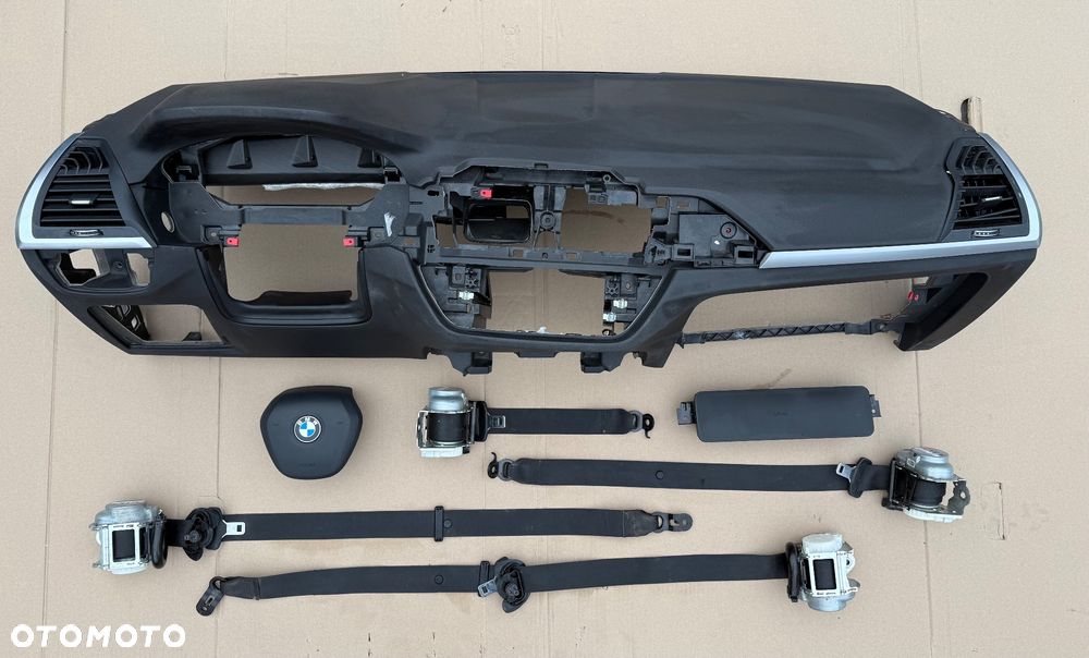 BMW X4 G02 PRZED LIFT - KOMPLETNA DESKA ROZDZIELCZA Z PASAMI AIRBAG BEZ HEADUP ORYGINAŁ - 2