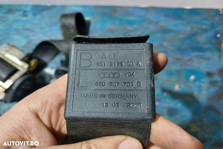 Centura siguranta fata stanga 601917400A 8E0857705G Audi A4 B7 [2004 - 4